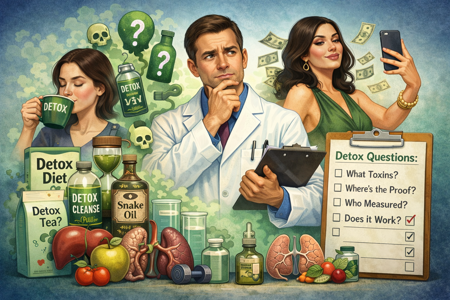 „Детокс“: масова заблуда- когато маркетингът се преструва на медицина