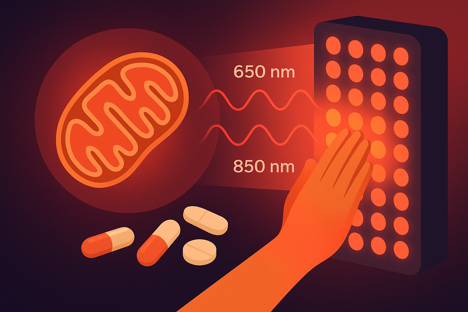 NIR / Red Light терапия и митохондриалният биохакинг: научен подход + суплементация от Mitopia