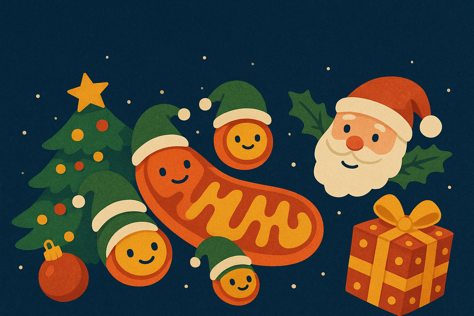 Митохондриите през зимата: енергия, светлина и празнична физиология